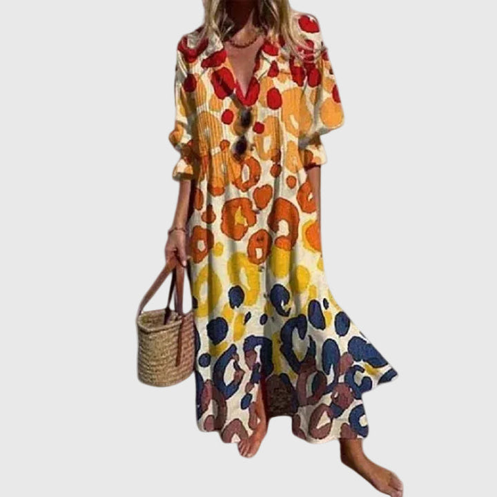 Zsóka | Elegáns boho stílusú maxiruha