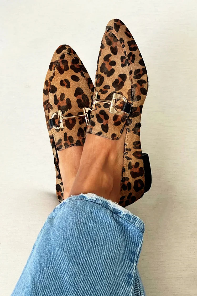 Gina | Elegáns leopárdmintás mokaszin