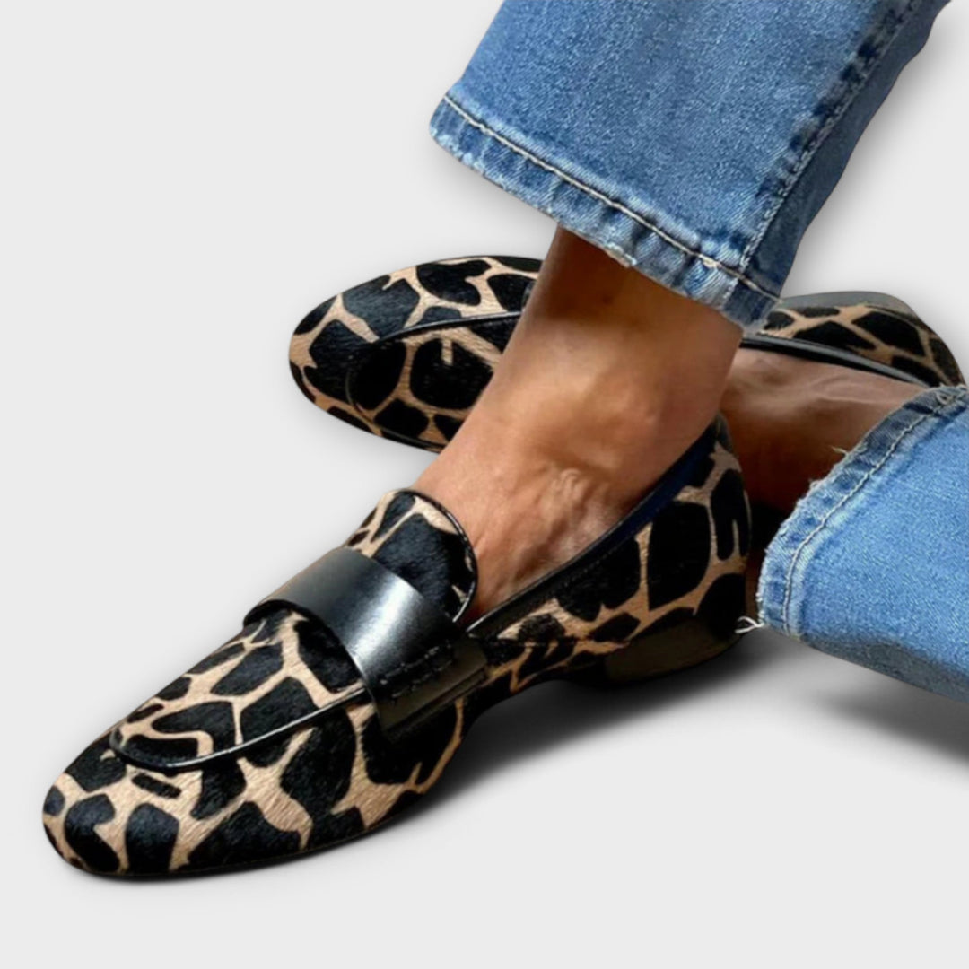 Leonóra™ | Leopárdmintás mokaszin