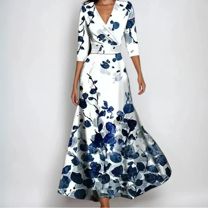 Emília | Elegáns virágmintás ruha