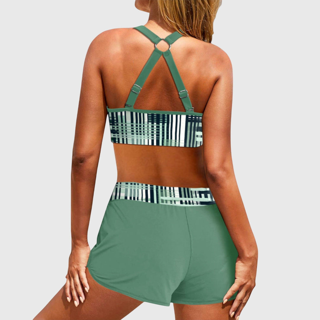 Jázmin | Magas derekú bordázott bikini
