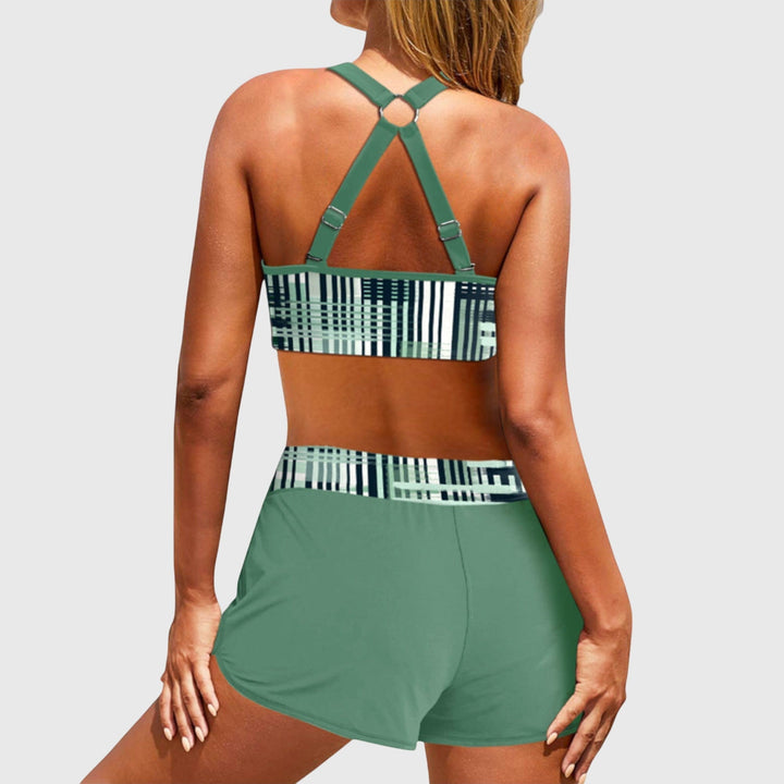 Jázmin | Magas derekú bordázott bikini