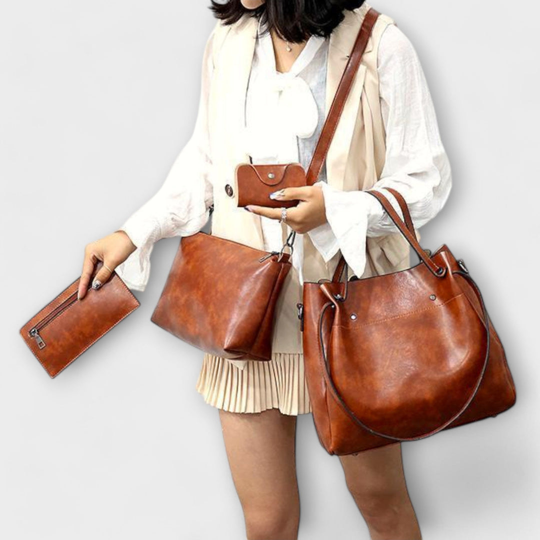 Anett | 4 részes vintage táskaszett