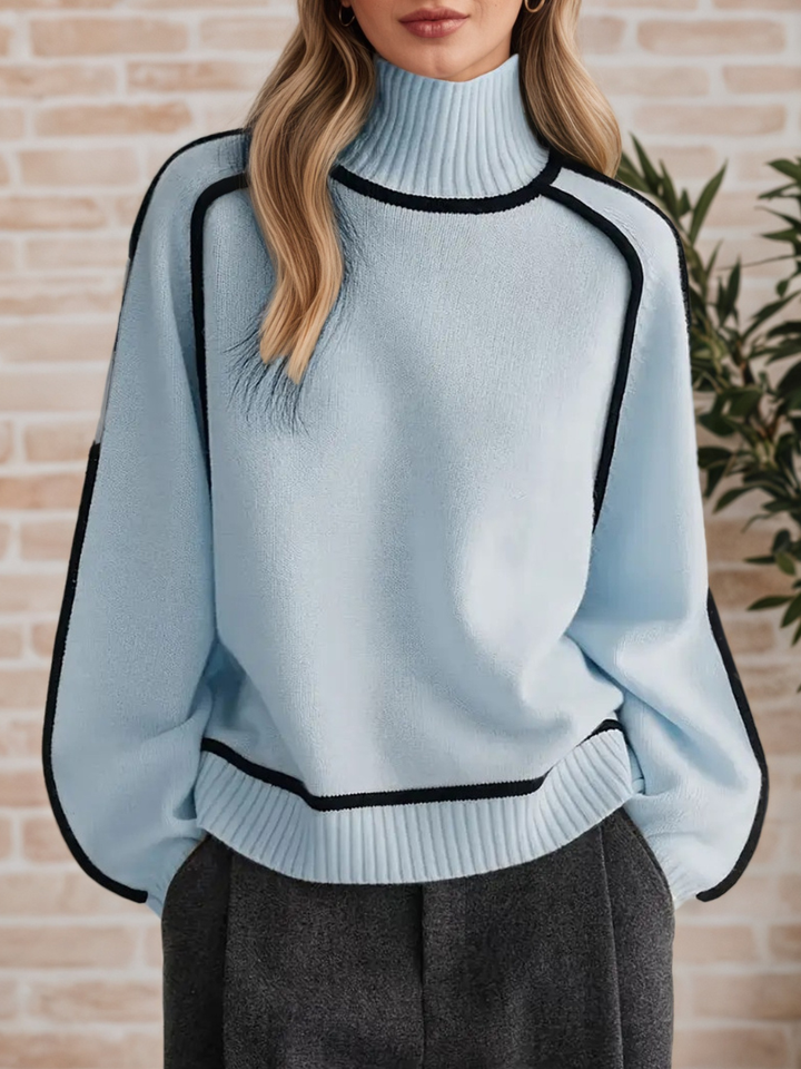 Dorina | Elegáns garbónyakú pulóver