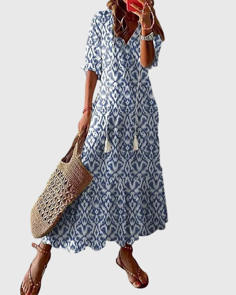 Amália | Vintage boho maxiruha nyárra