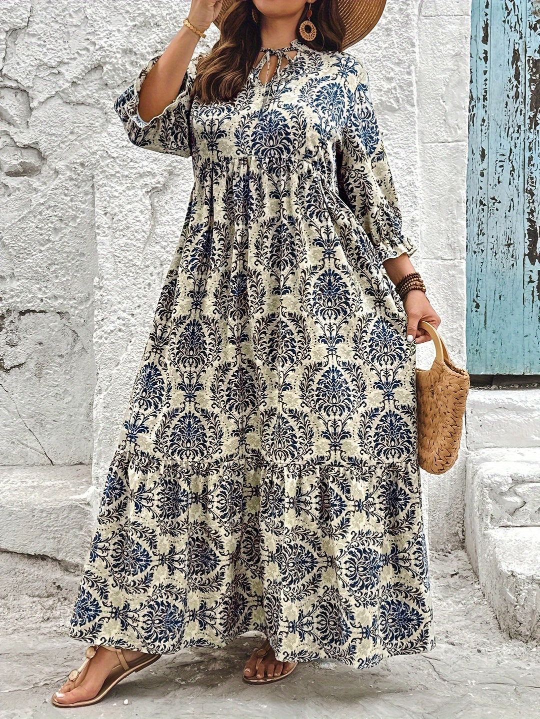 Malvin | Mozaikmintás boho ruha