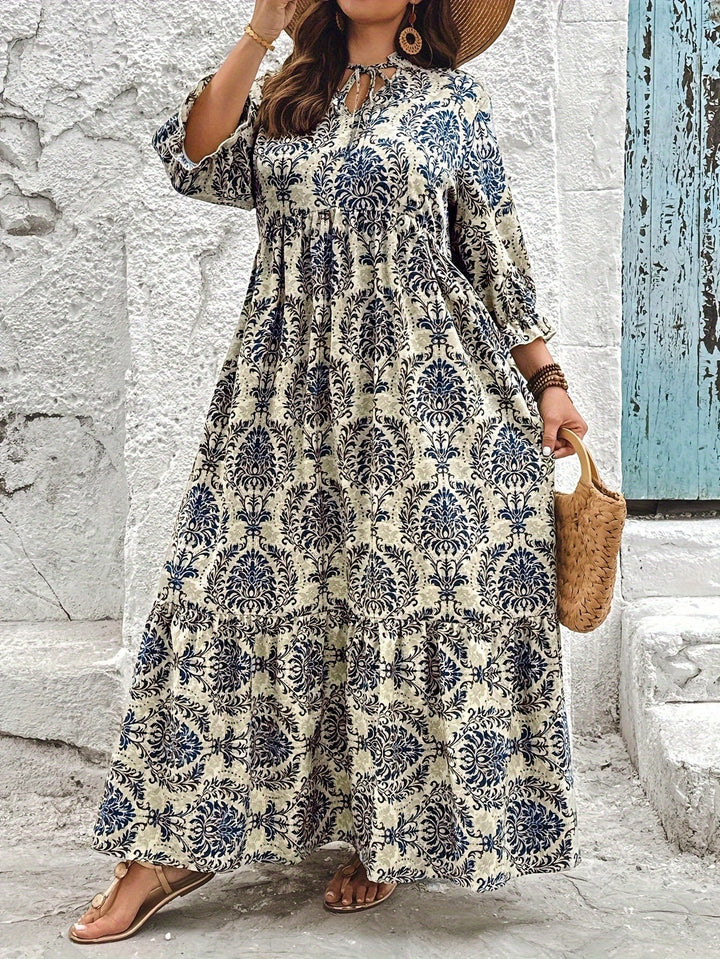 Malvin | Mozaikmintás boho ruha