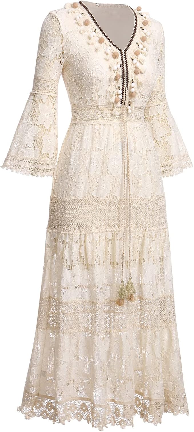 Ágnes | Csipkés boho ruha
