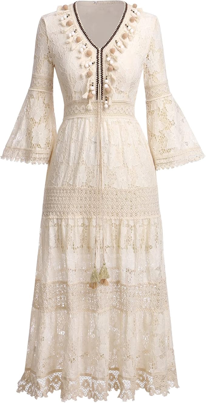 Ágnes | Csipkés boho ruha