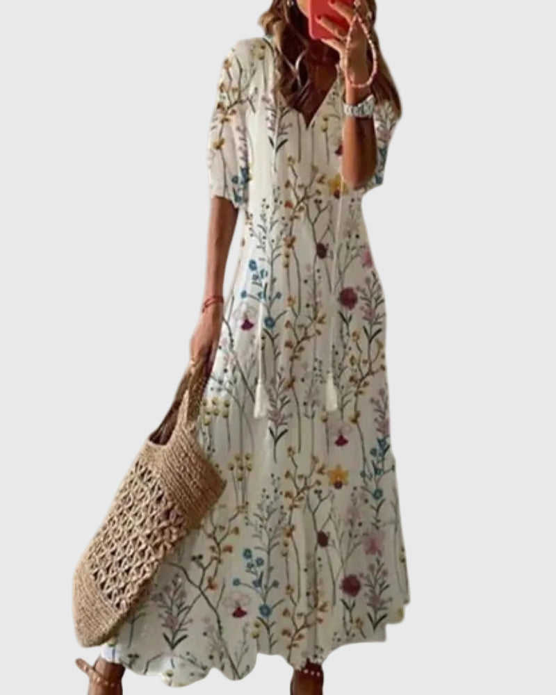 Amália | Vintage boho maxiruha nyárra