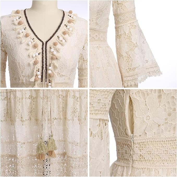 Ágnes | Csipkés boho ruha