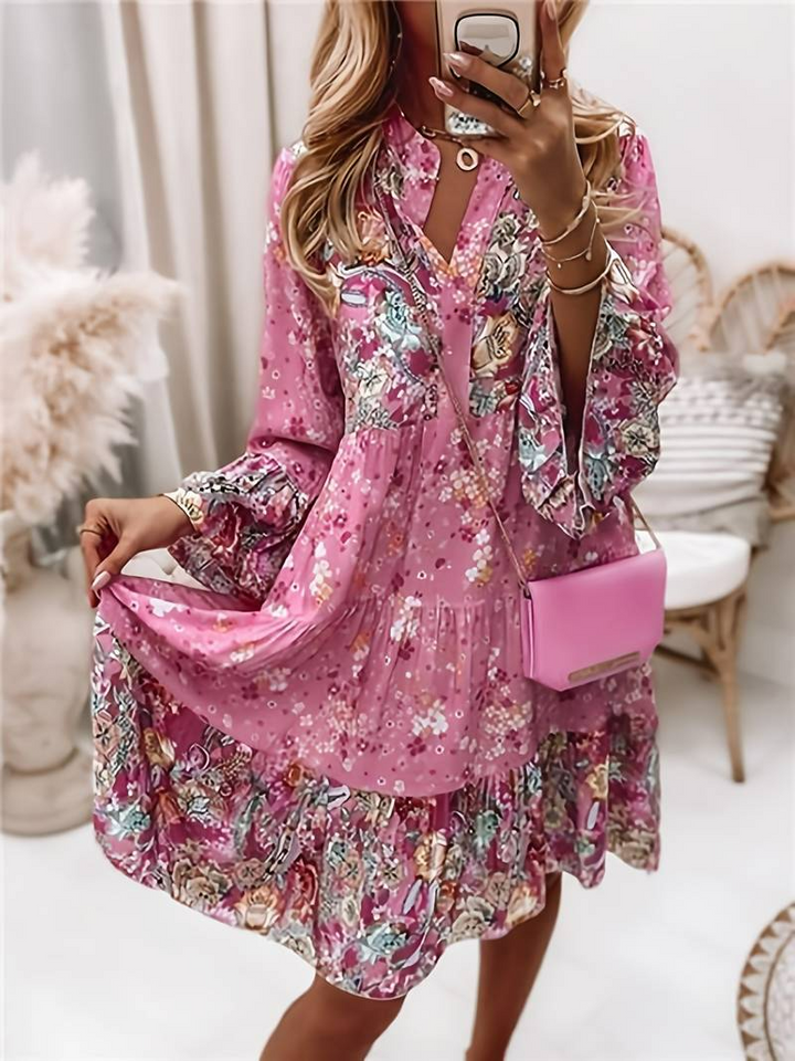 Etel | Mintás boho ruha