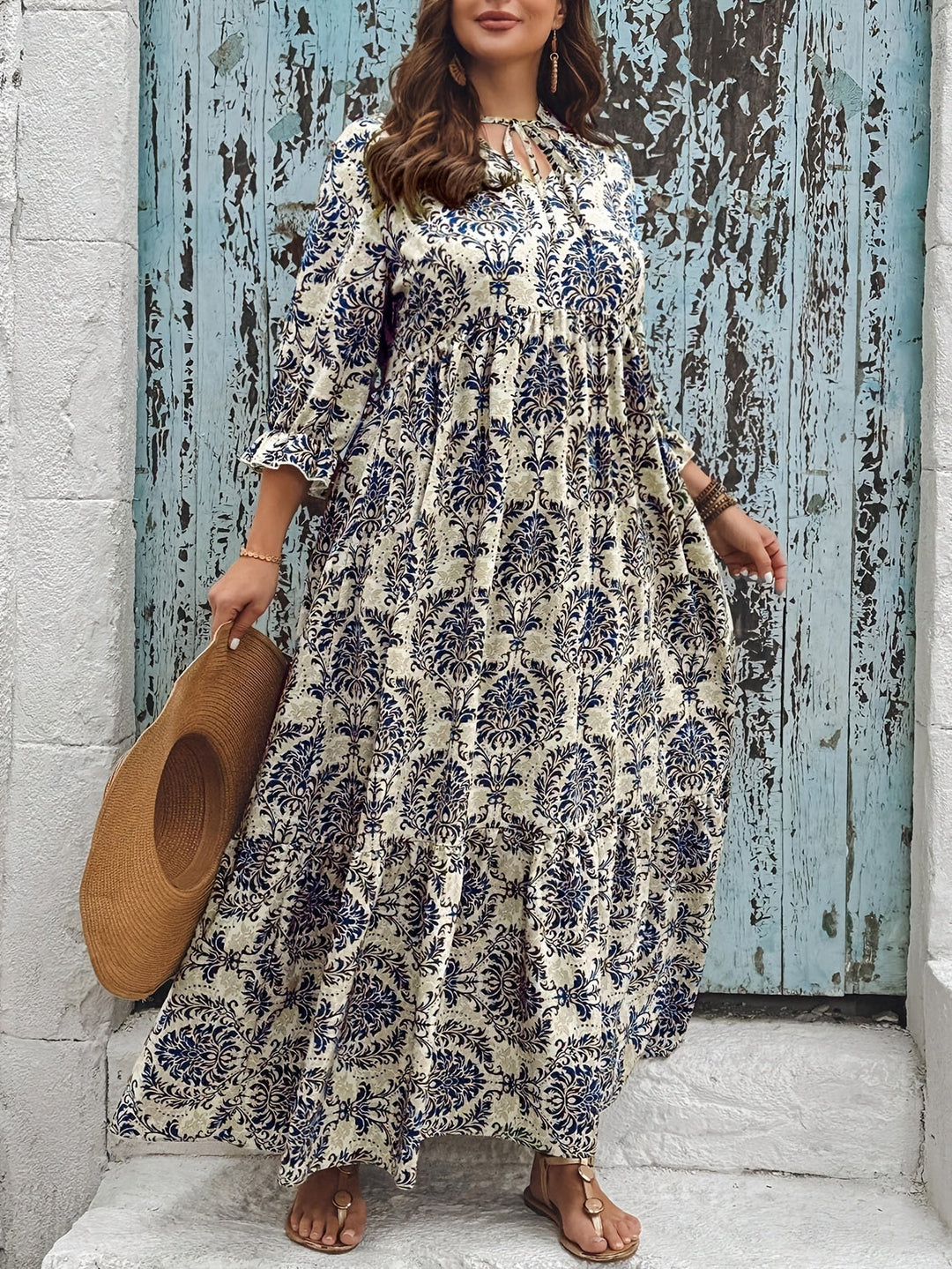 Malvin | Mozaikmintás boho ruha