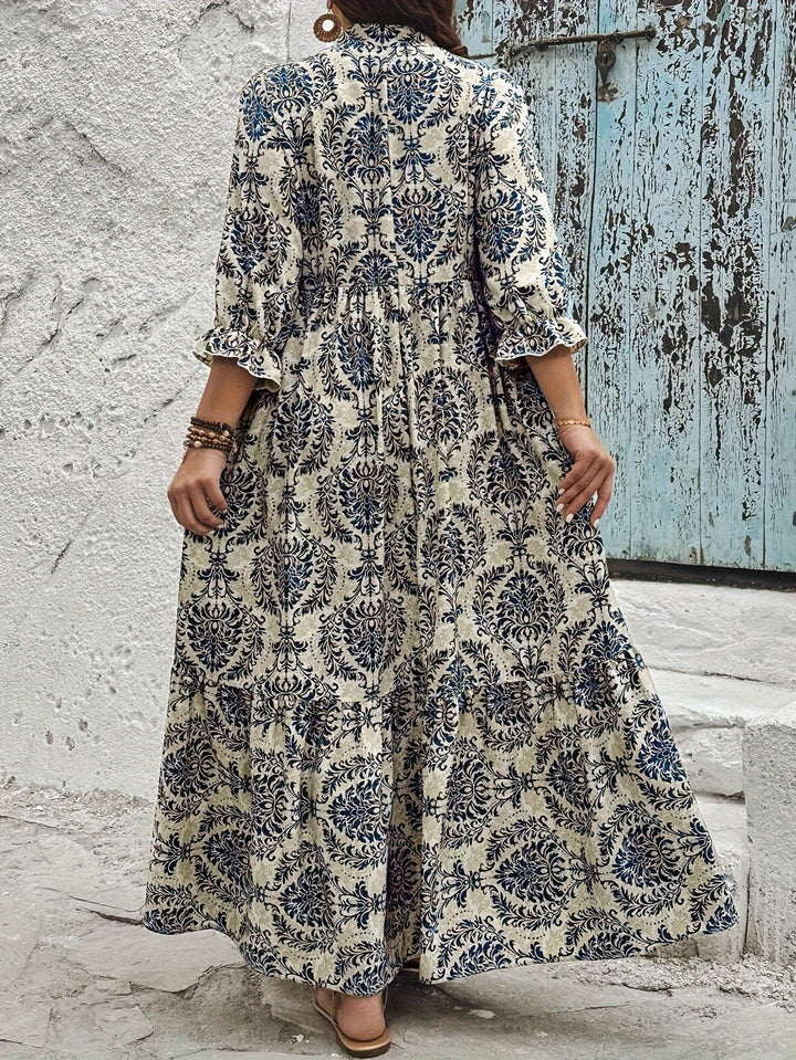 Malvin | Mozaikmintás boho ruha