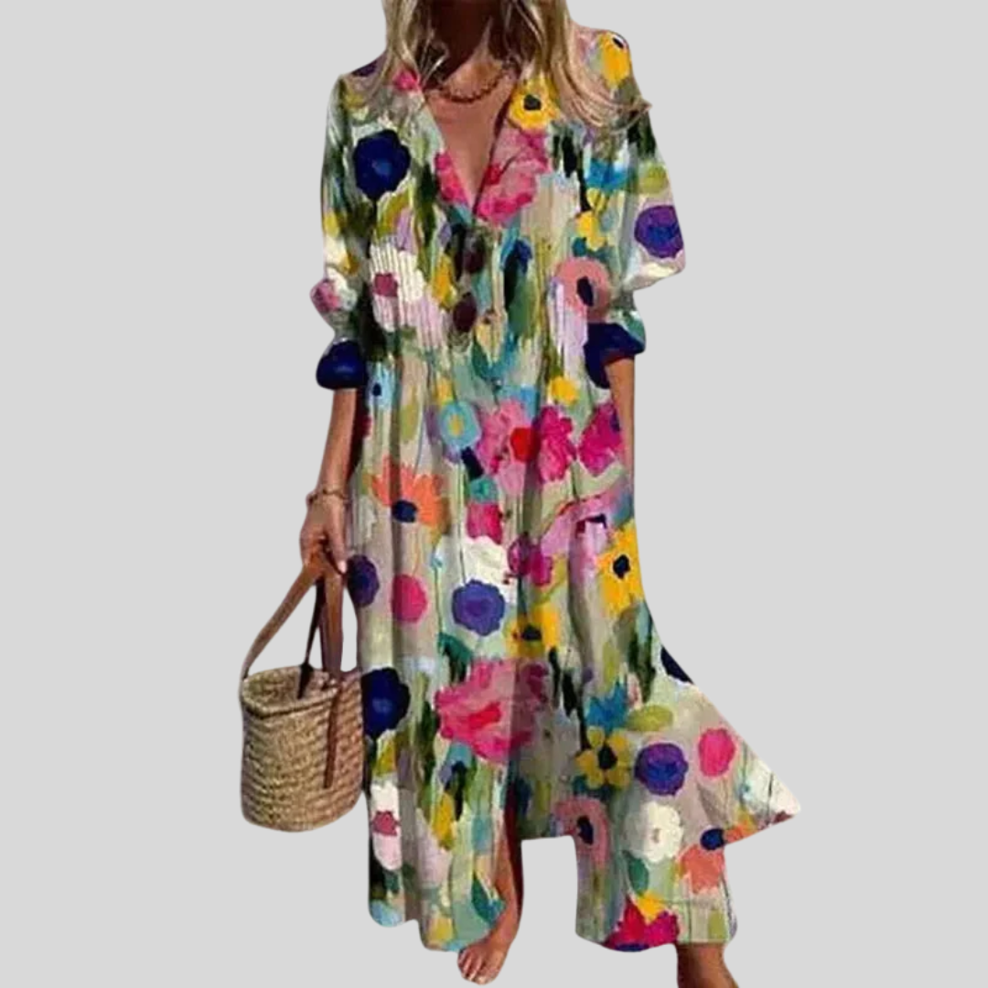 Zsóka | Elegáns boho stílusú maxiruha