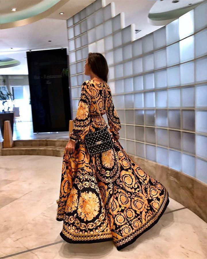 Fatima | Mintás boho ruha