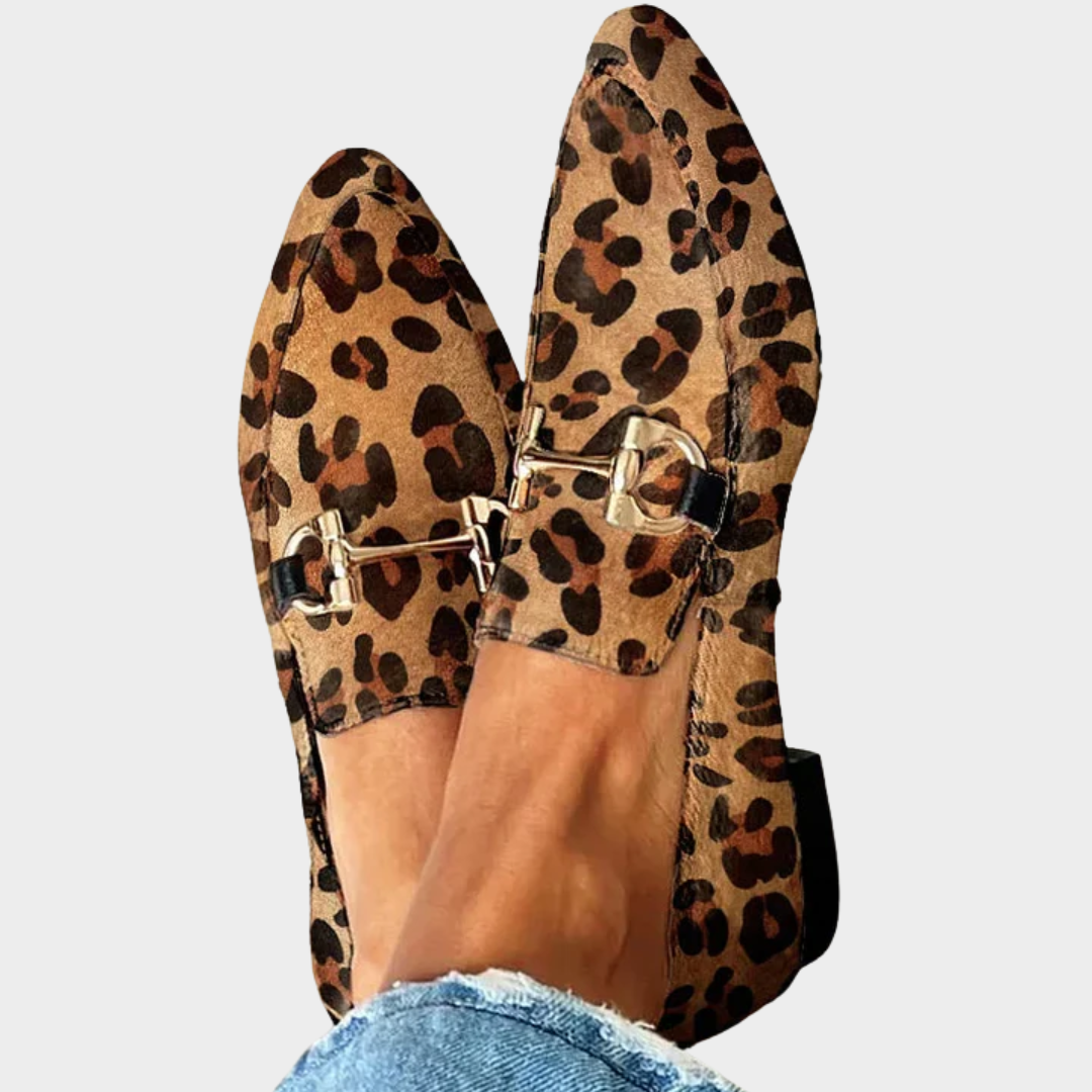 Gina | Elegáns leopárdmintás mokaszin