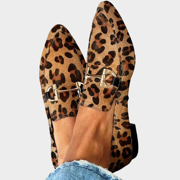 Gina | Elegáns leopárdmintás mokaszin