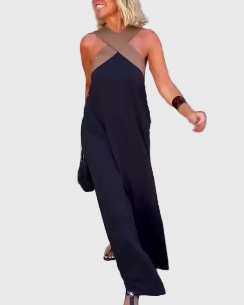 Ilona | Elegáns, lágyan omló maxiruha
