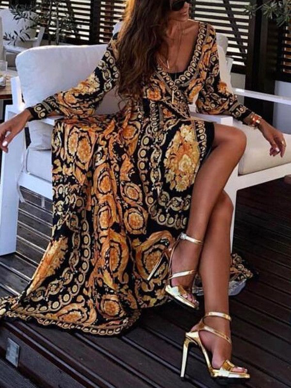 Fatima | Mintás boho ruha