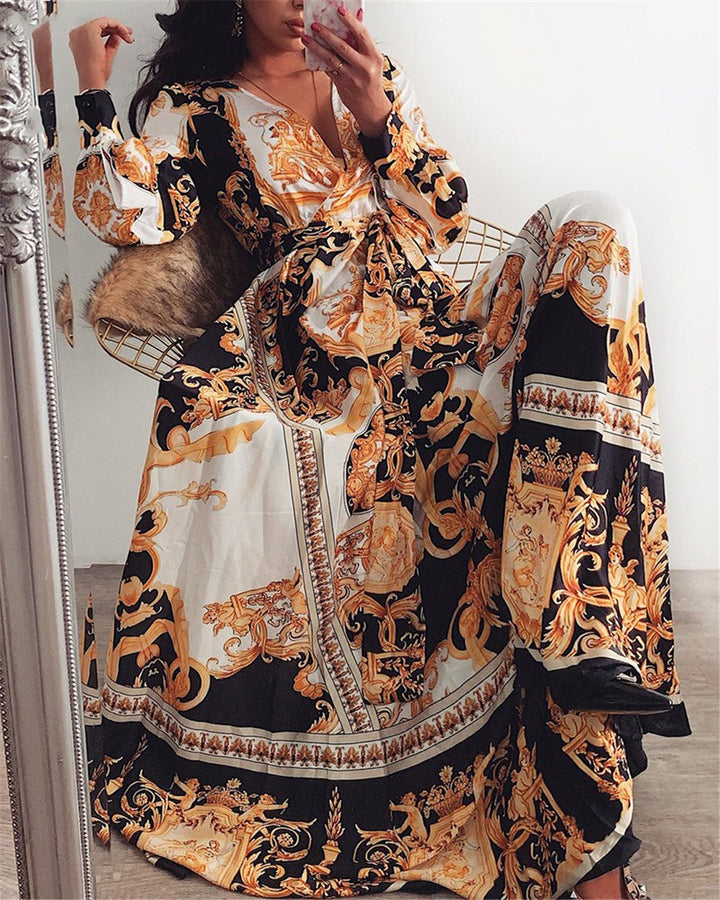 Fatima | Mintás boho ruha