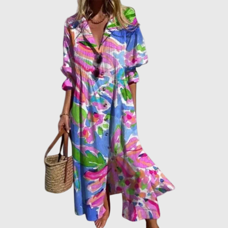 Zsóka | Elegáns boho stílusú maxiruha