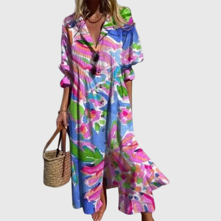Zsóka | Elegáns boho stílusú maxiruha