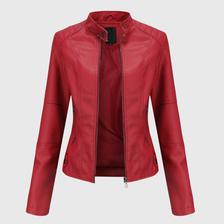 Gabriella™ | Elegáns női bőrdzseki