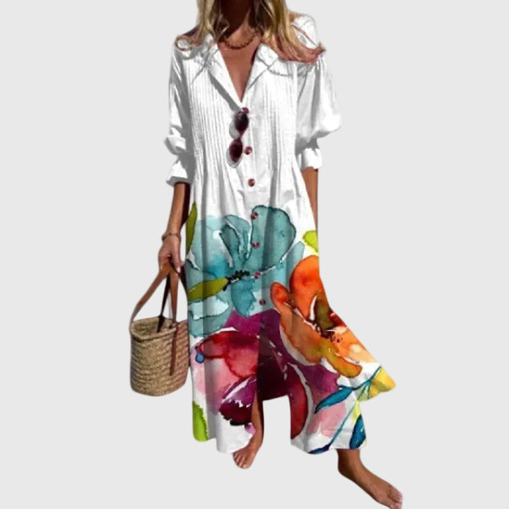 Zsóka | Elegáns boho stílusú maxiruha