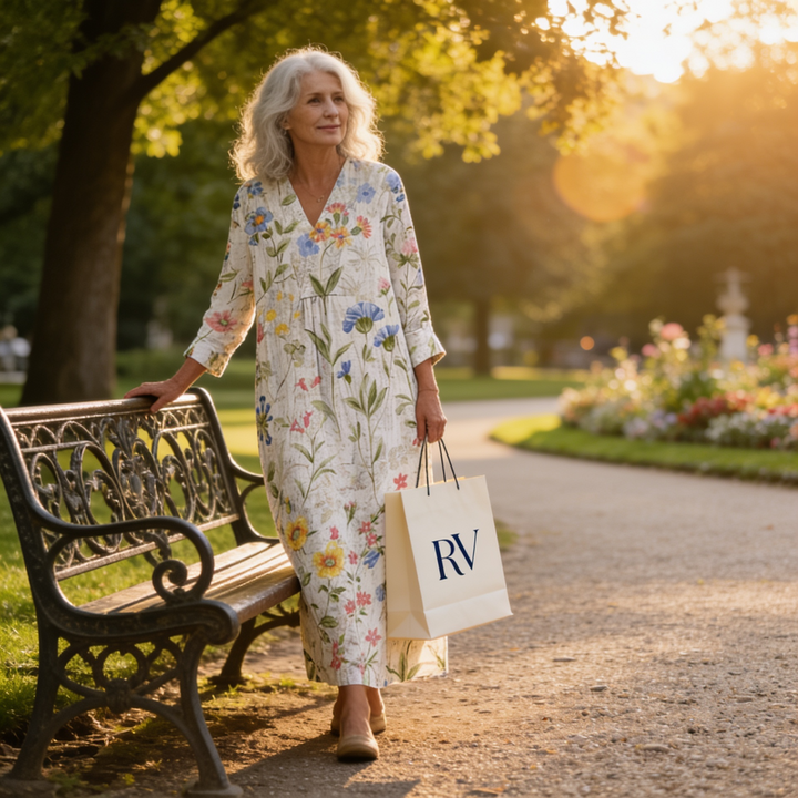 Eva - Karcsúsító Nyomott Nyári Ruha