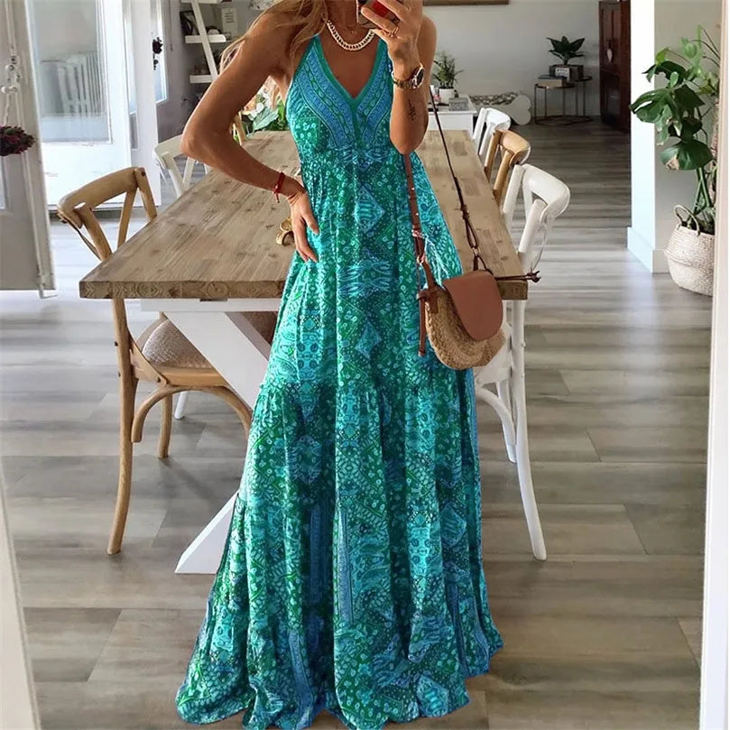 Györgyi | Ujjatlan boho ruha