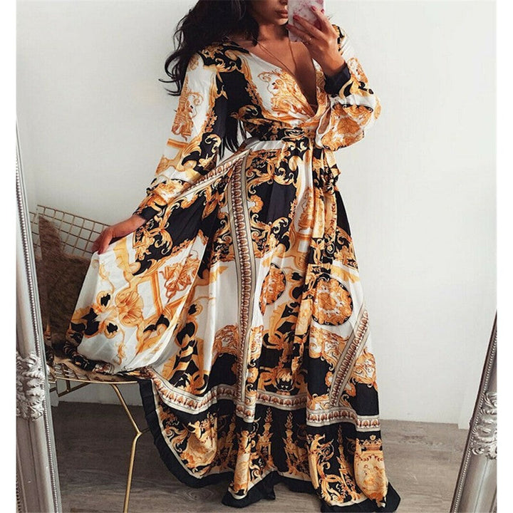 Fatima | Mintás boho ruha