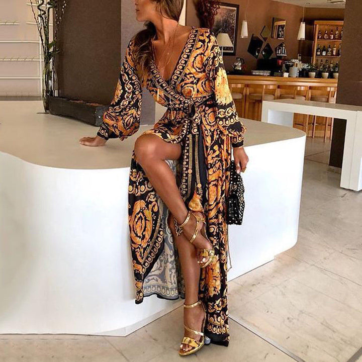 Fatima | Mintás boho ruha
